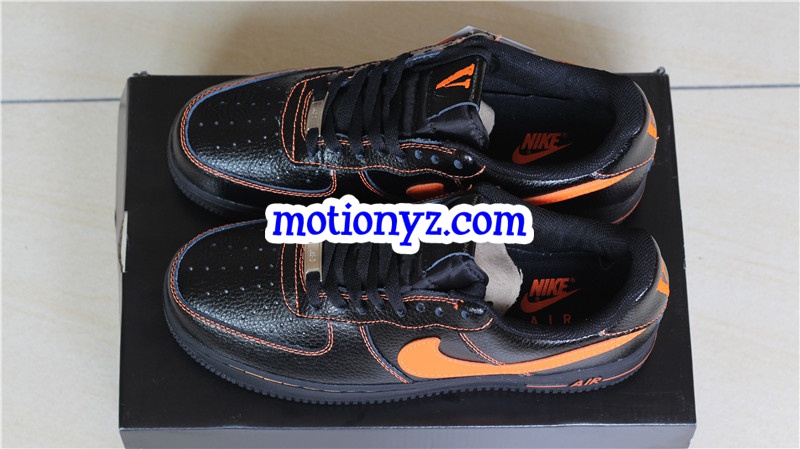 Special Field vlone X Air Force 1 Low Black Orange